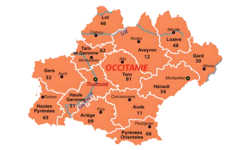carte Occitanie